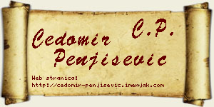 Čedomir Penjišević vizit kartica